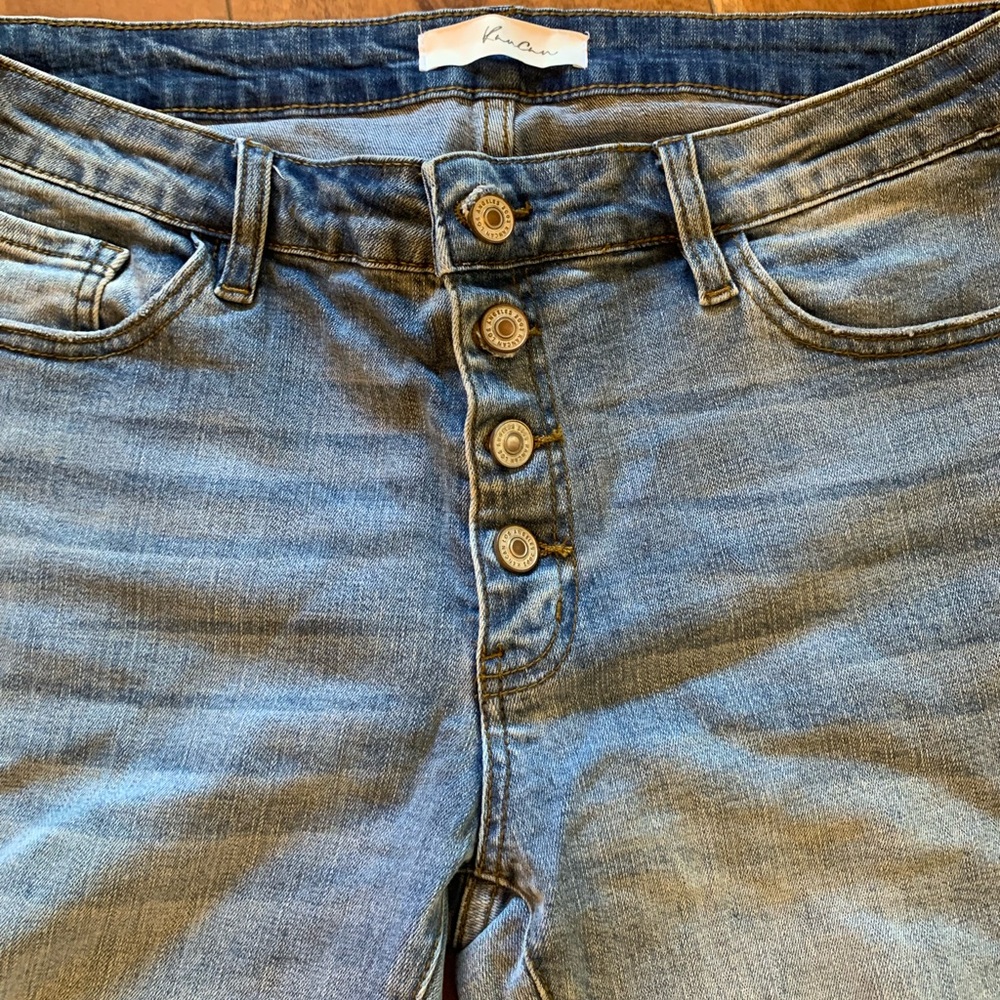 Light wash distressed Rancan Jeans size 29